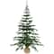 4ft. Unlit Medium Pine Artificial Christmas Tree with Pinecones in Burlap Base